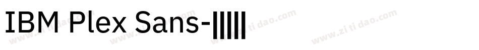 IBM Plex Sans字体转换